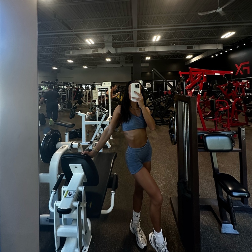 Blue Aesthetics Fit Apparel Two-Piece workout set 💙🦋